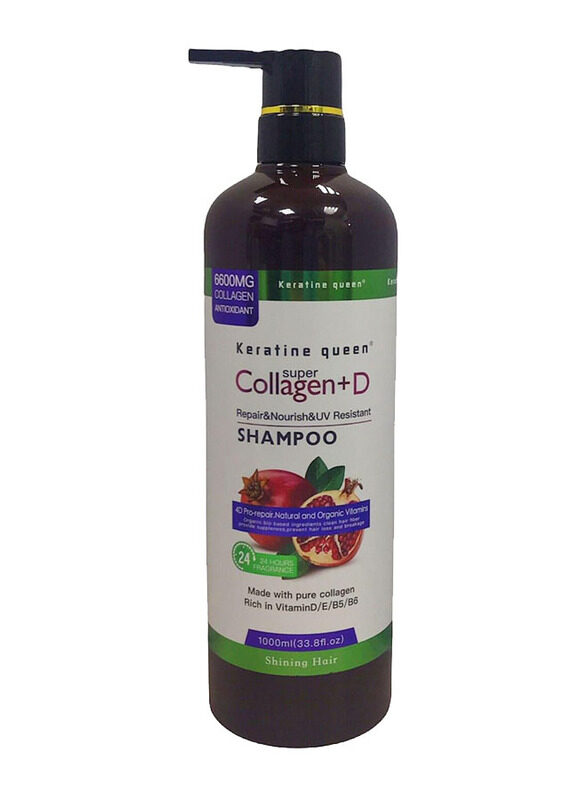 

Keratine Queen Super Collagen & Vitamin D Shampoo for All Hair Type, 1000ml