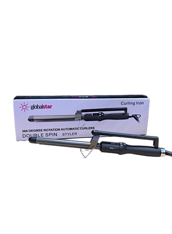 Global Star 360 Degree Rotation Automatic Curlers Double Spin Styler, 45W, BS-25, Multicolour