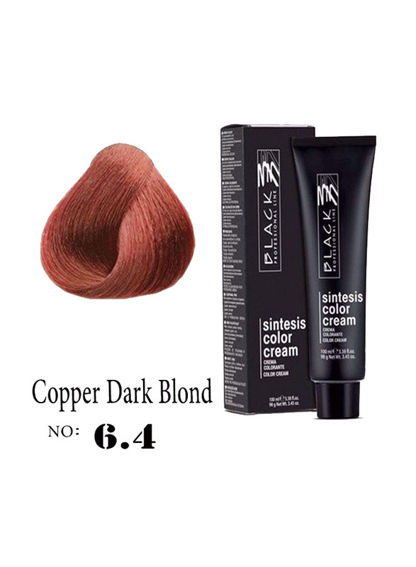 Black Professional Line Sintesis Color Cream, 100ml, 3600078, Copper Dark Blonde 6.4