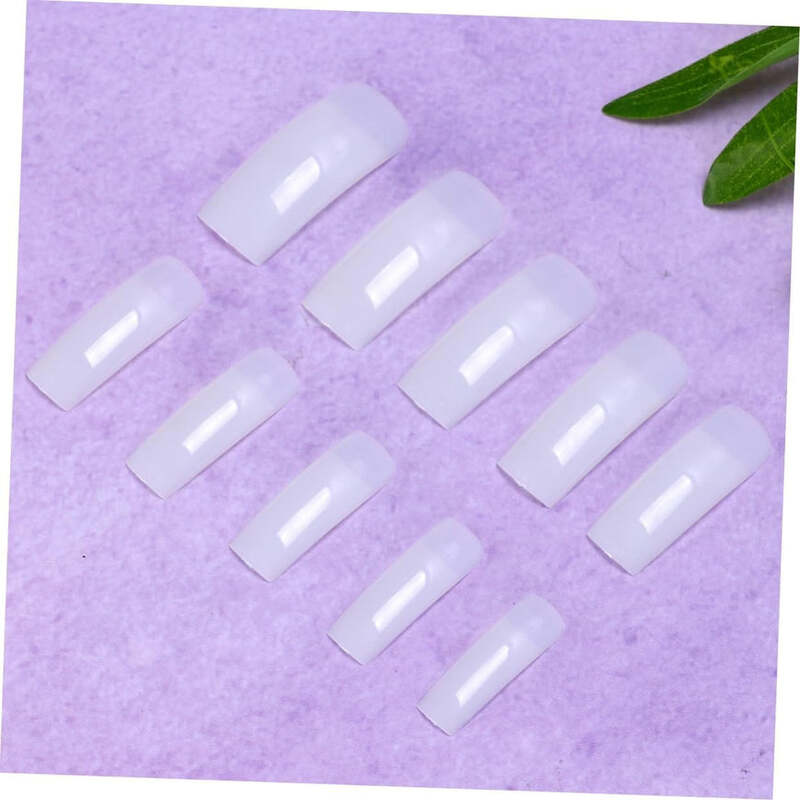 Globalstar French Manicure Nail Stickers Set - 500PCS White Oval Faux Nail Decals