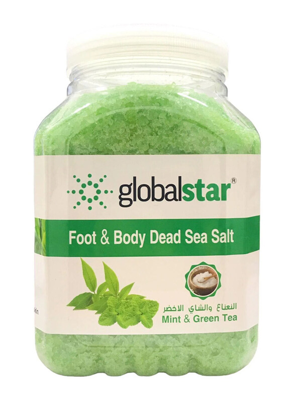 

Globalstar Mint & Green Tea Foot and Body Dead Sea Salt, 2.8 Kg
