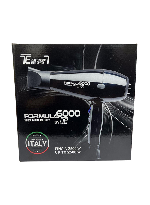 Tecno Elettra Formula 6000 Professional Hair Dryer, 2500W, Red/Black