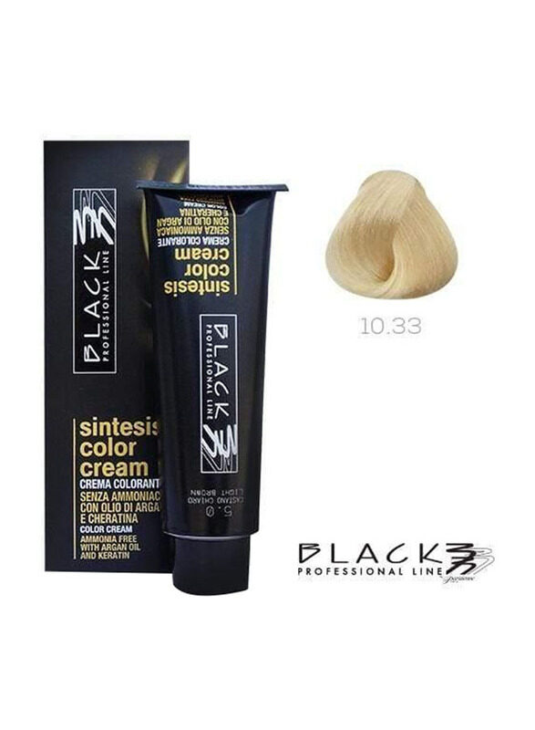 

Black Professional Line Sintesis Ammonia Free Colour Cream, 100ml, A10.33, Ultra Light Wheat N10.33