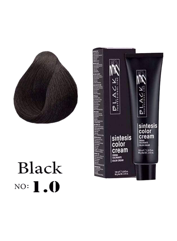 Black Professional Line Color Cream, Black 1.0