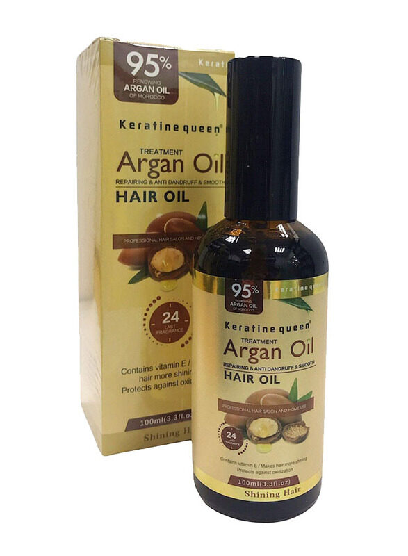 

Keratine Queen Treatment Argan Oil Hair Oil for All Hair Types, 100ml