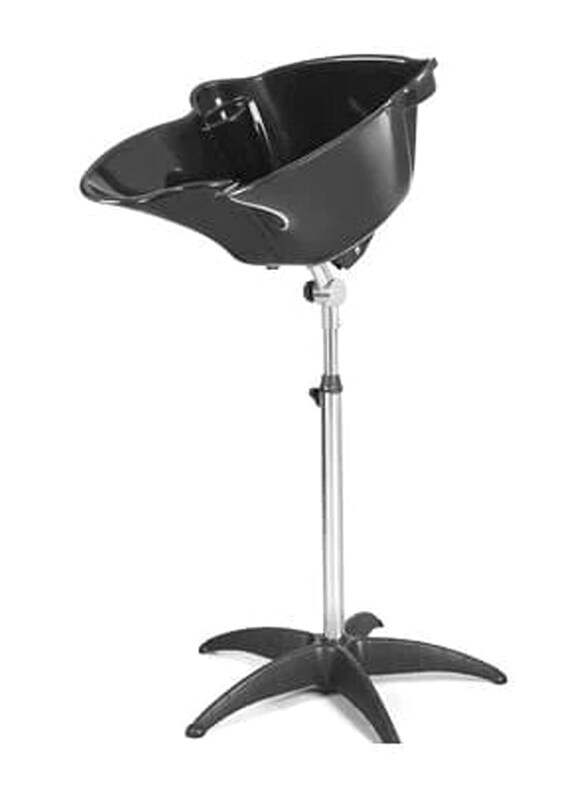 

Globalstar Portable Adjustable Hairdressing Plastic Shampoo Unit, A133, Black