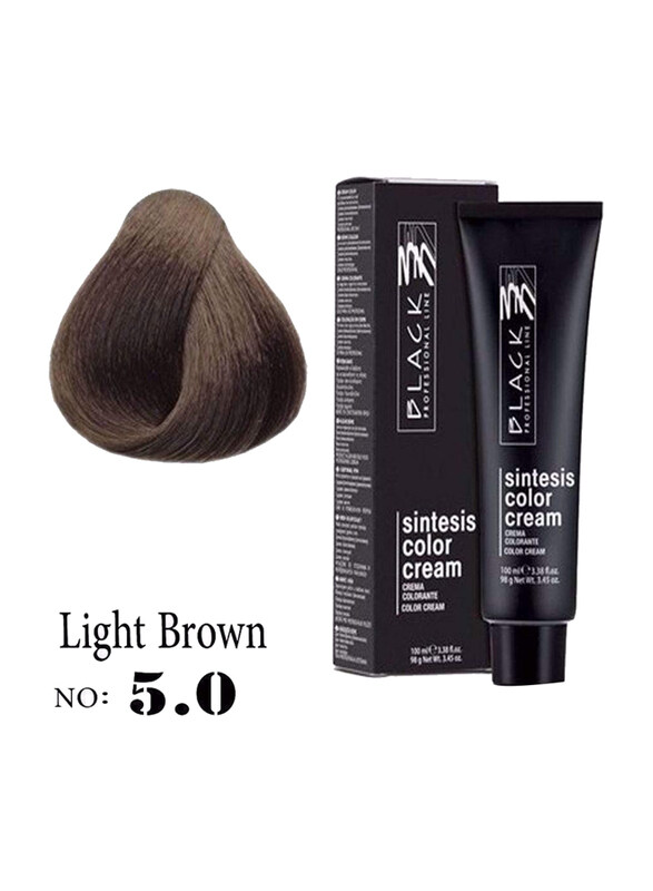 

Black Professional Line Sintesis Color Cream, 100ml, BLK150038, Light Brown 5.0