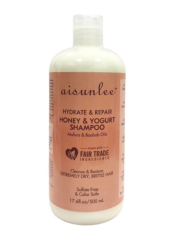 

Aisunlee Hydrate & Repair Honey and Yogurt Shampoo for All Hair Types, 500ml