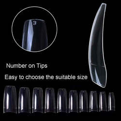 Globalstar Clear Acrylic Nail Tips Set - 500PCS French False Tips for Professional and DIY Nail Art