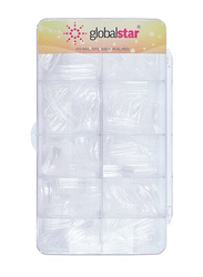 Globalstar Natural Nail Tips, TR-8C, 500 Pieces, Clear