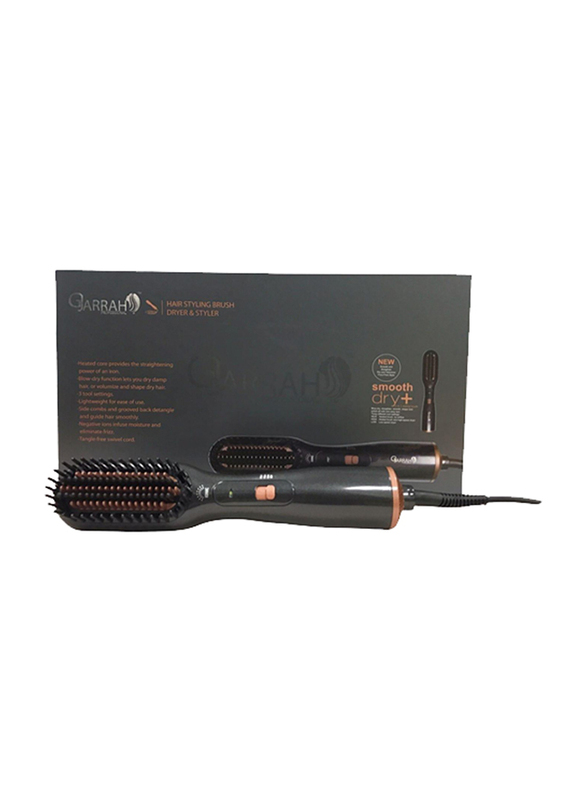 Gjarrah Professional Ionic Hair Styling Brush, 1000W, Black