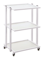 Globalstar Professional Salon Trolley 3 Shelves, M-3028A, White