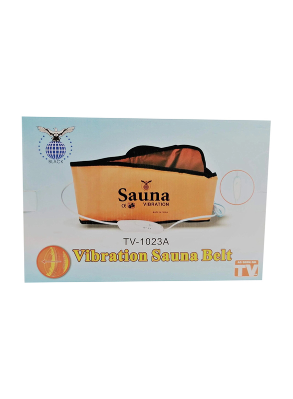 Black Vibration Sauna Belt, Orange