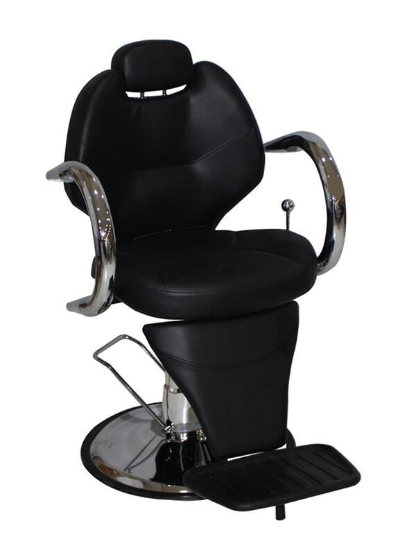 

Generic Professional Hydraulic Barber Chair, BX-2668B, Black/Silver