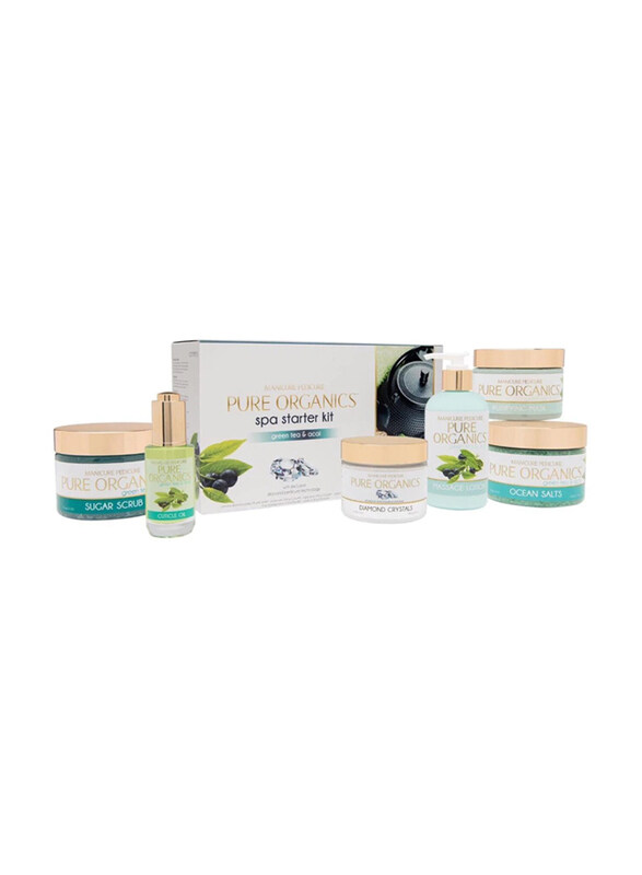 

Pure Organics Spa Starter Kit with Green Tea & Acai, Green