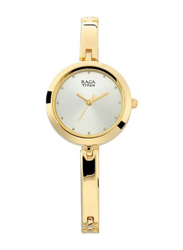 

Titan Analog Watch for Women with Stainless Steel Band, Water Resistant, 2606YM04, Gold-Silver