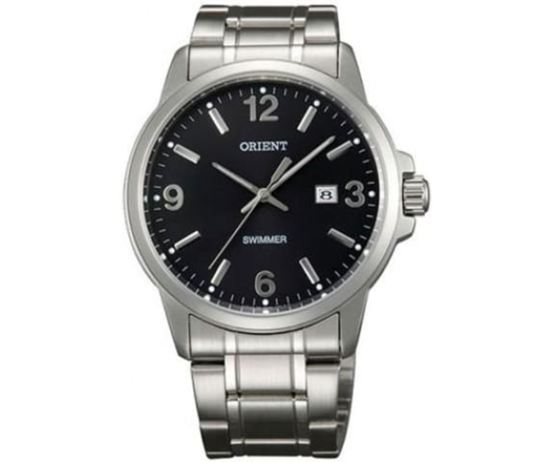 

Orient Analog Watch for Men with Stainless Steel Band, Water Resistant, OW-SUNE5005, Silver-Black