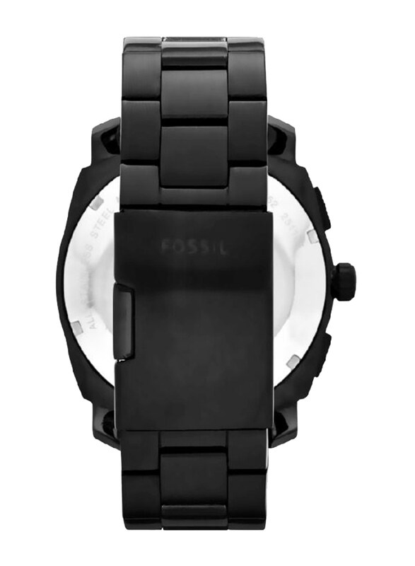 Fossil Machine Analog Watch for Men with Stainless Steel Band and Water Resistant, FS4552, Black