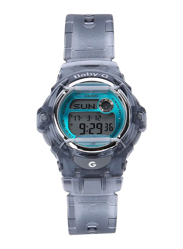 

Baby-G Analog + Digital Watch for Women with Rubber Band, Water Resistant, BG-169R-8BDR, Grey-Green