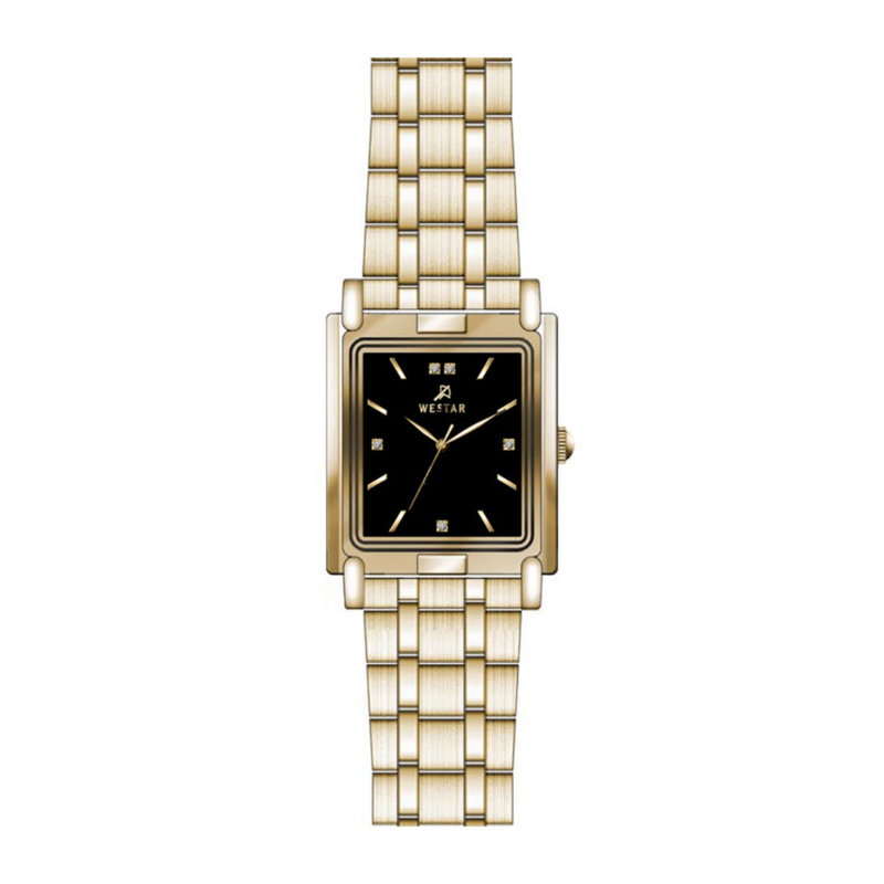

Westar Analog Watch for Women with Stainless Steel Band, Water Resistant, EX6590GPN103, Gold-Black