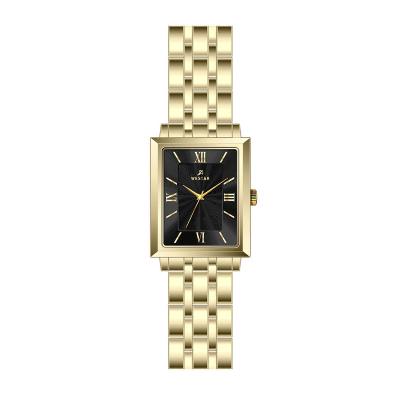 

Westar Analog Watch for Women with Stainless Steel Band, Water Resistant, EX6576GPN103, Gold-Black