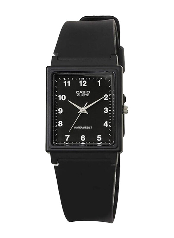 

Casio Analog Wrist Watch for Men with Resin Band, Water Resistant, MQ-27-1BDF, Black