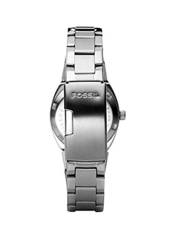 Fossil Analog Wrist Watch for Women with Stainless Steel Band, Water Resistant, AM4141, Silver