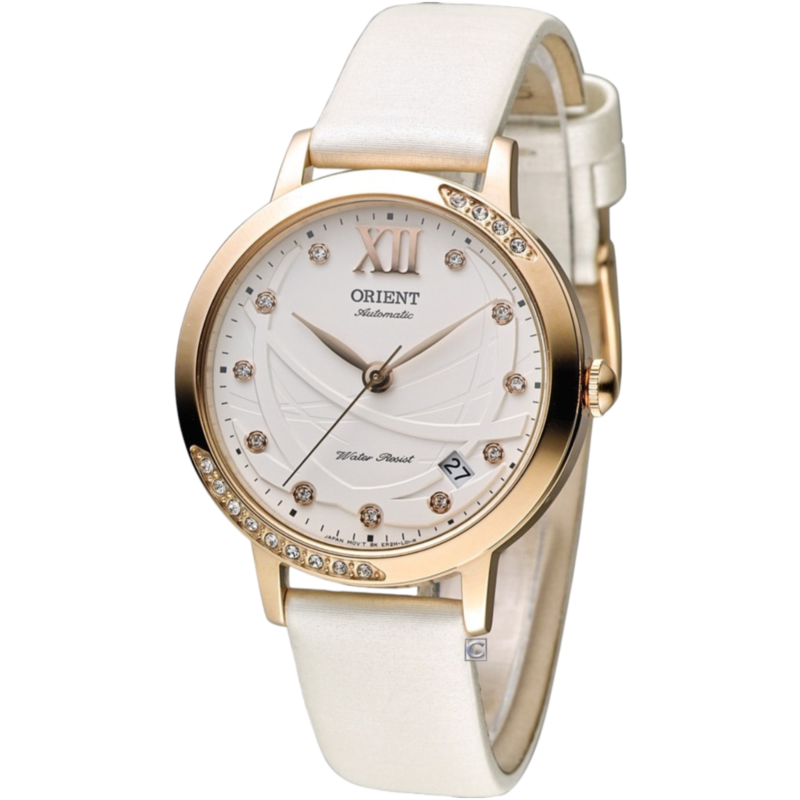 

Orient Analog Watch for Women with Leather Band, Water Resistant, OW-SER2H003, White-Cream