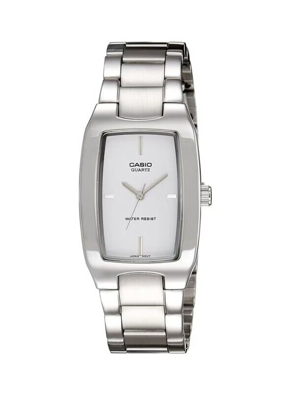 

Casio Enticer Analog Watch for Women with Stainless Steel Band, Water Resistant, MTP-1165A-7CDF, Silver-White