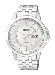 Citizen Analog Watch for Men with Metal Band, Water Resistant, BF2011-51A, Silver