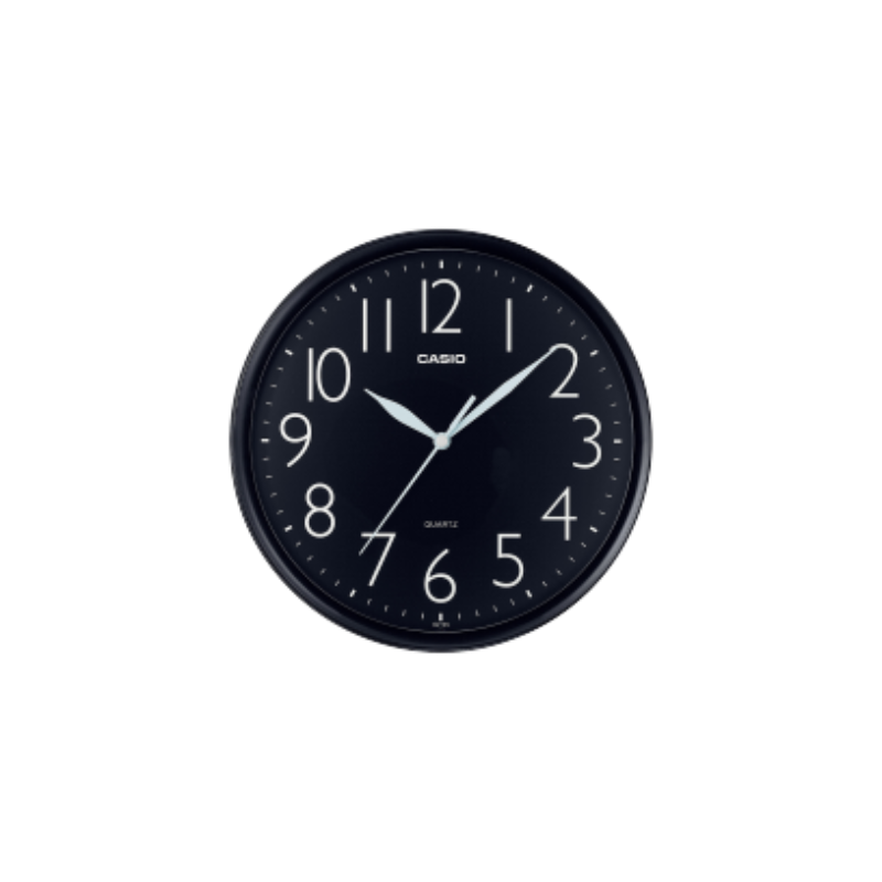 

Casio Wall Clock, IQ-05-1DF, Black