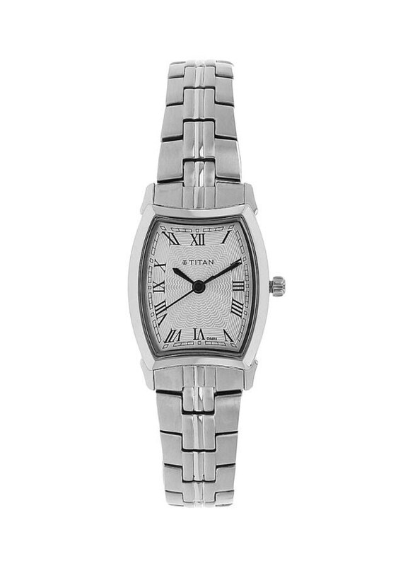 

Titan Analog Watch for Women with Stainless Steel Band, 9858SM01, Silver