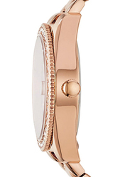 Fossil Analog Watch for Women with Stainless Steel Band, Water Resistant, ES4318, Rose Gold