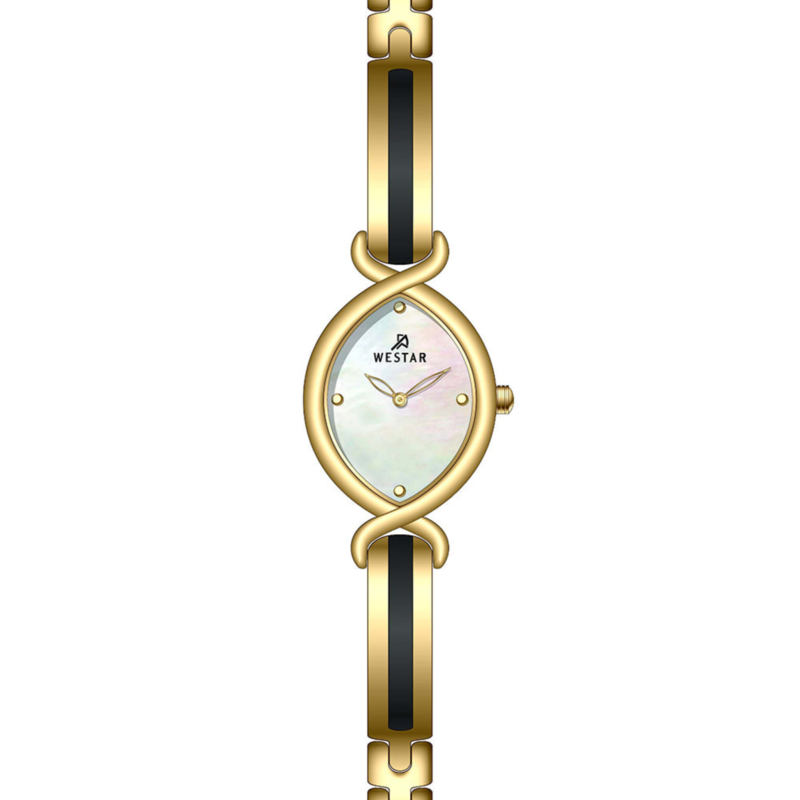 

Westar Analog Watch for Women with Stainless Steel Band, Water Resistant, 20317GPN111, Multicolour-White Mother Of Pearl