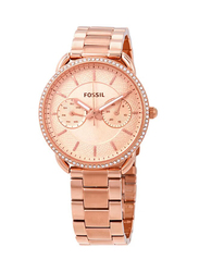 Fossil Tailor Analog Watch for Women with Stainless Steel Band, Water Resistant, ES4264, Rose Gold