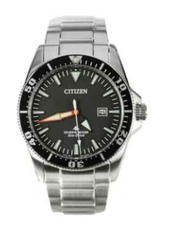 

Citizen Analog Watch for Men with Stainless Steel Band, Water Resistant, BN0100-51E, Black-Silver