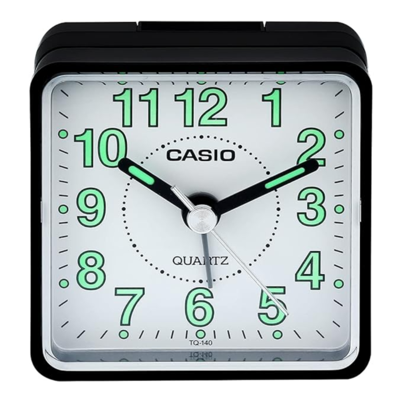 

Casio Analog Table Clock, TQ-140-1BDF, Black
