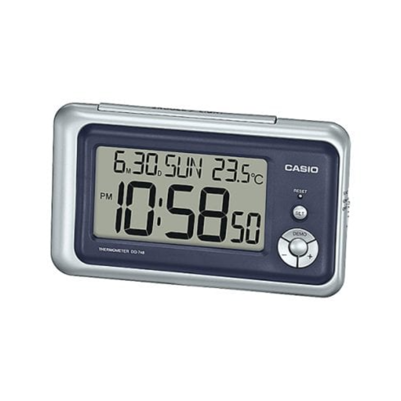 

Casio Digital Alarm Table Clock, DQ-748-8DF, Multicolour