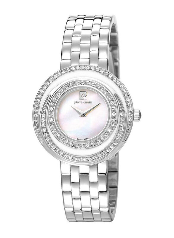 

Pierre Cardin Analog Watch for Women with Stainless Steel Band, PC106812S05, Silver