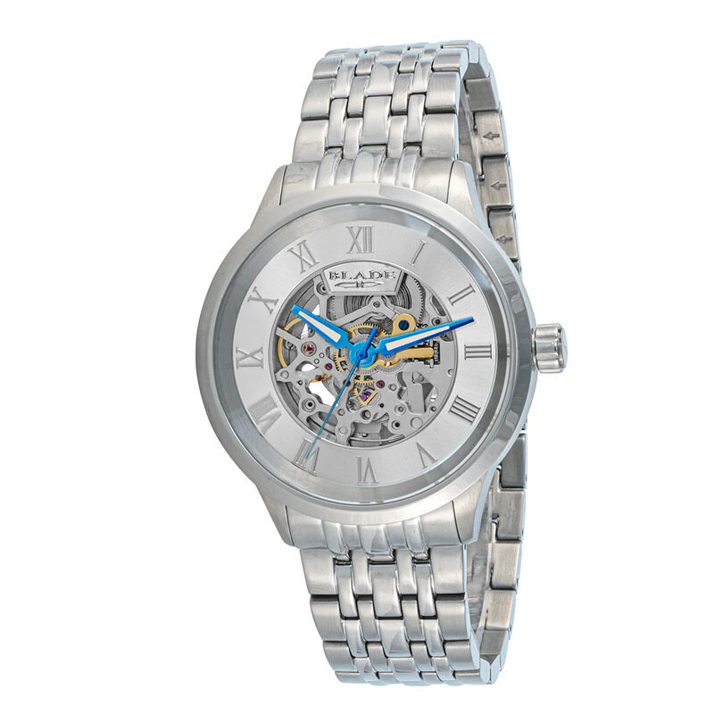 

Blade Sempre Analog Watch for Men with Stainless Steel Band, Water Resistant, 3661G2SSS, Silver-Silver