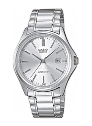 Casio Analog Watch for Men with Stainless Steel Band, Water Resistant, MTP-1183A-7A, Silver-Silver