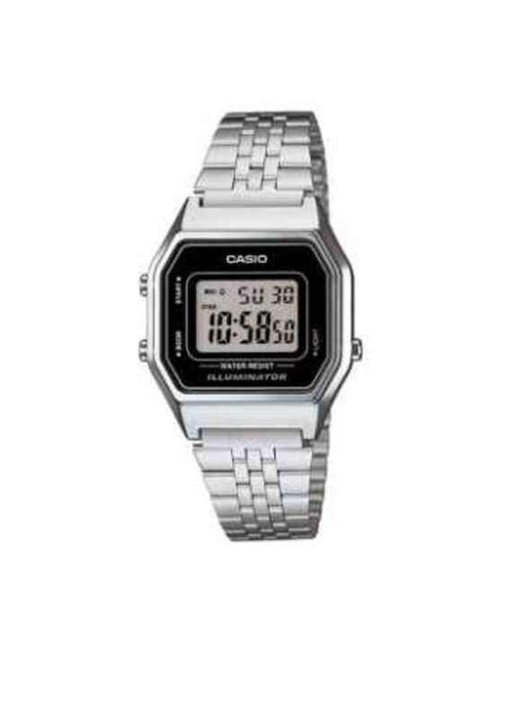 

Casio Analog Watch for Men with Stainless Steel Band, Water Resistant, LA680WA-1DF, Grey-Silver