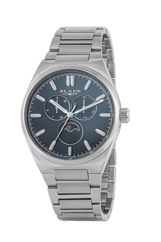 

BLADE Merit Moon-phase Blue 3635G2SBS SS Case & Band Multifunction Men's Watch