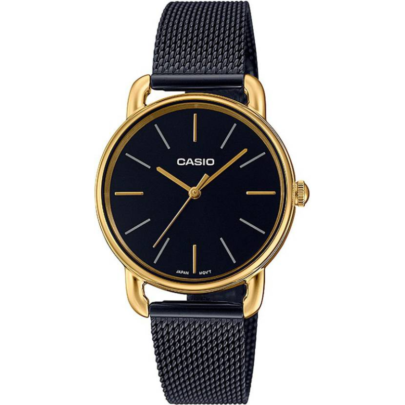 

Casio Enticer Analog Watch for Women with Stainless Steel Band, Water Resistant, LTP-E412MGB-1ADF, Black-Black