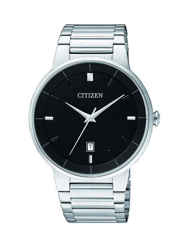 

Citizen Analog Watch for Men with Stainless Steel Band, Water Resistant, BI 5010 59E, Silver-Black