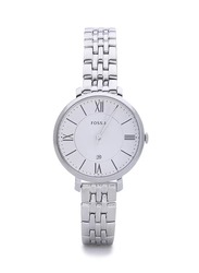 Fossil Analog Watch for Women with Stainless Steel Band, Water Resistant, ES3433, Silver