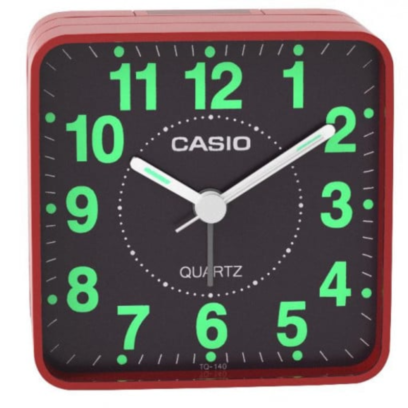 

Casio Analog Table Clock, TQ-140-4DF, Red