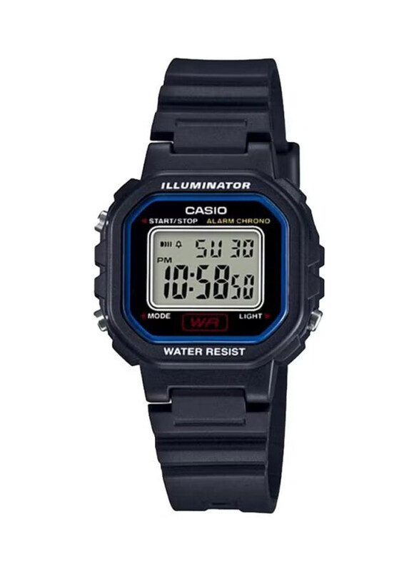 

Casio Digital Watch for Women with Resin Band, Water Resistance, LA-20WH-1CEF, Black-Grey