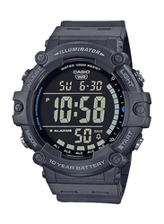 Casio Digital Watch for Men with Rubber Band, Water Resistant, AE-1500WH-8BVDF, Black