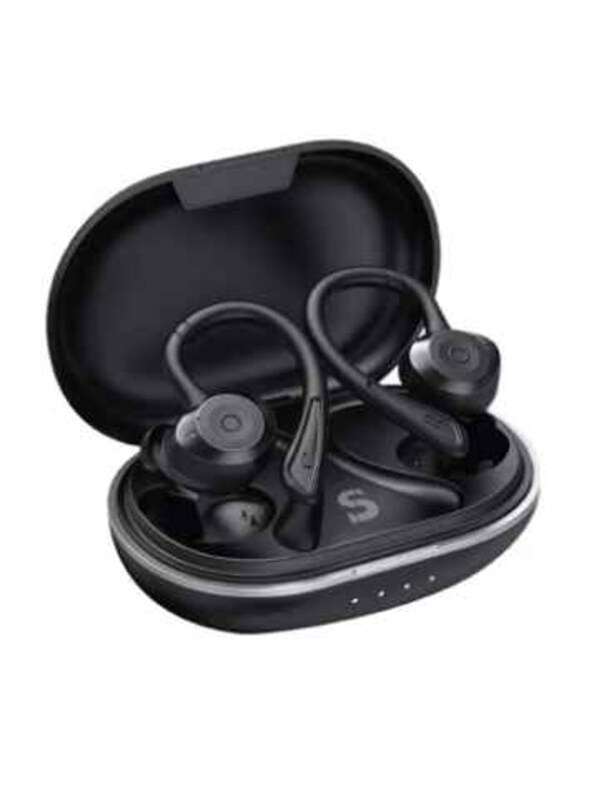 

Switch Wireless Bluetooth In-Ear Earbuds with Charging Case, Black/Silver